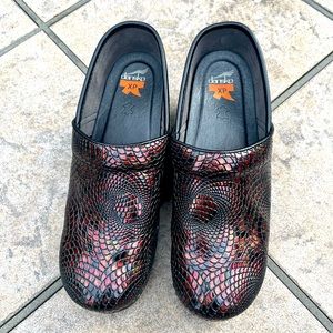 Dansko XP Scale Reptile Print Clogs